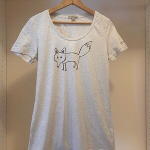 Burberry Brit Grey T-Shirt With Fox